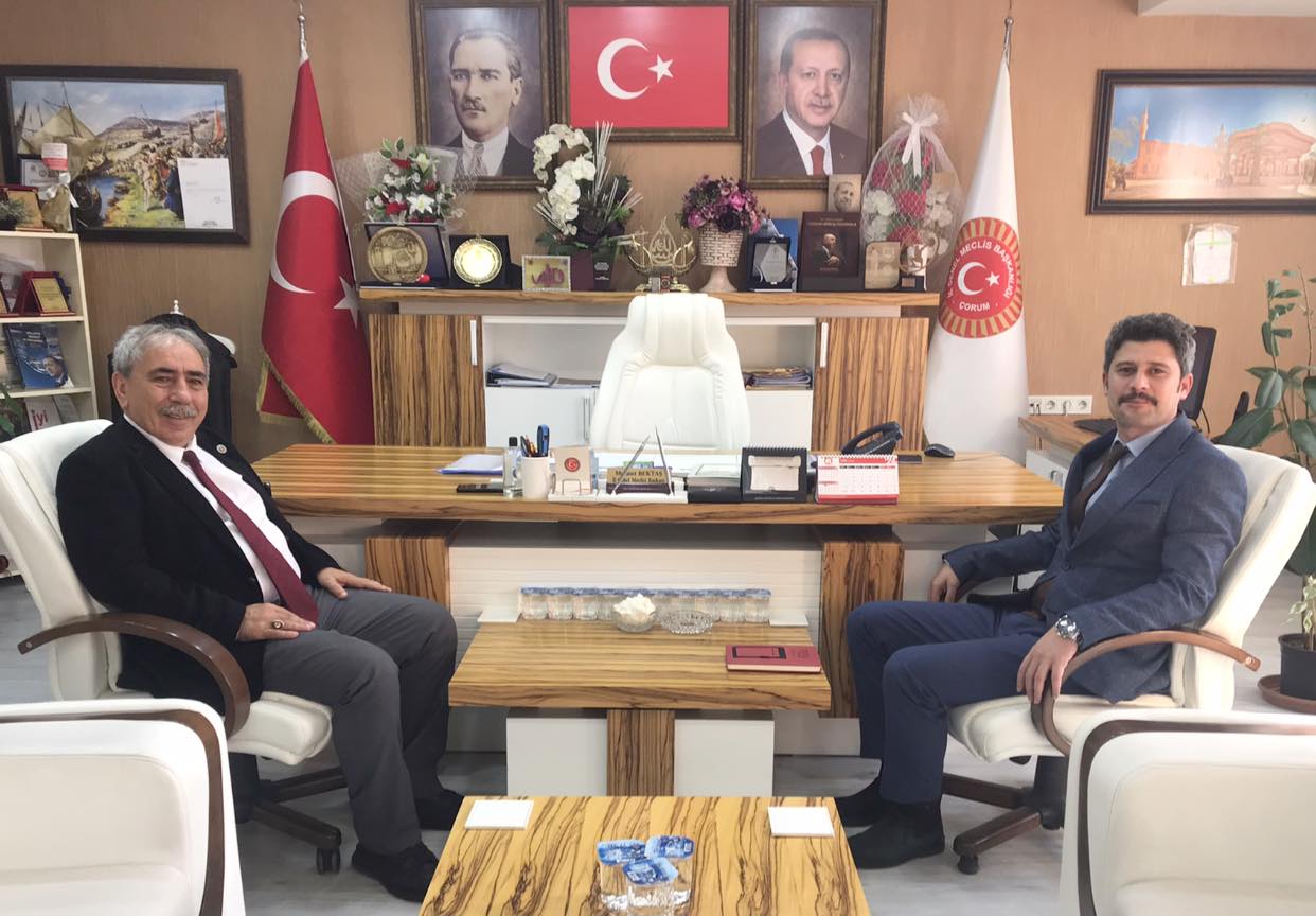 Birlik Müdürümüz Serdar Çolak, Çorum İl Genel Meclis Başkanı Mehmet Bektaş 'ı Ziyaret Etti